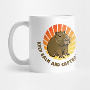 Keep Calm and Capybara On! Mug